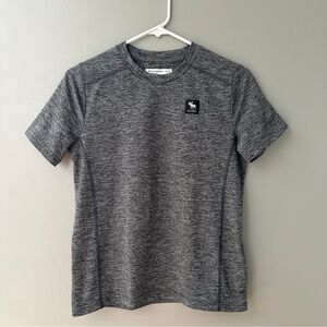 Abercrombie & Fitch Charcoal Short Sleeve Tee athletic tech